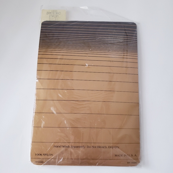 Vintage Holiday Christmas Print Panythose - Picture 4 of 8